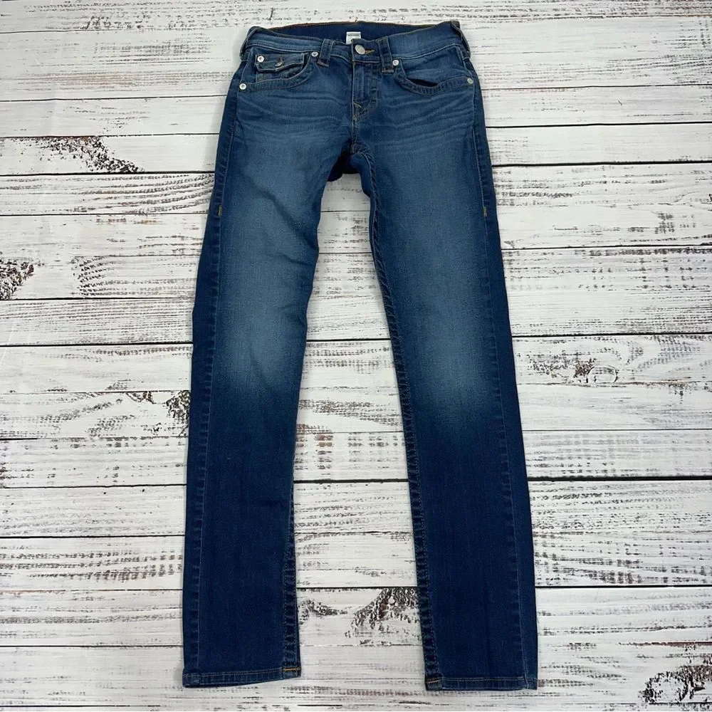 True Religion Men’s size 28 x 33 Skinny Flap Stretch Jeans